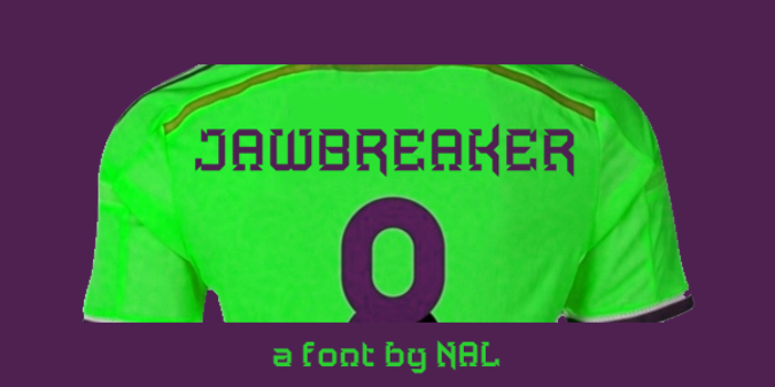 Jawbreaker Font poster