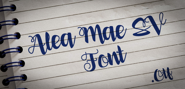 Alea Mae SV Font poster