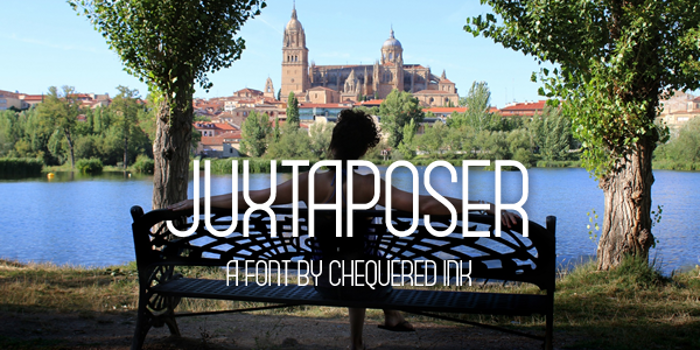 Juxtaposer Font poster