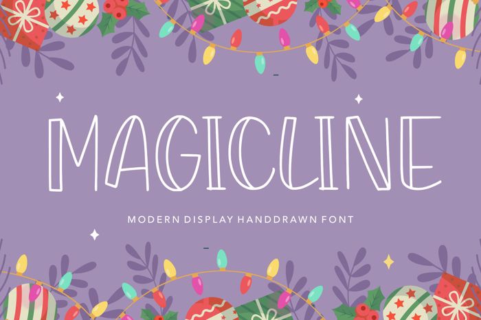 MAGICLINE Font poster