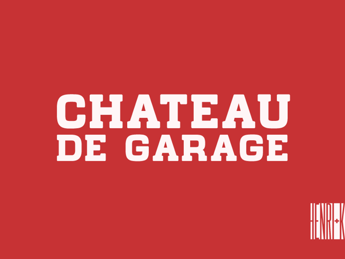 Chateau de Garage Font poster