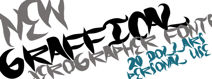 Graffical Font poster