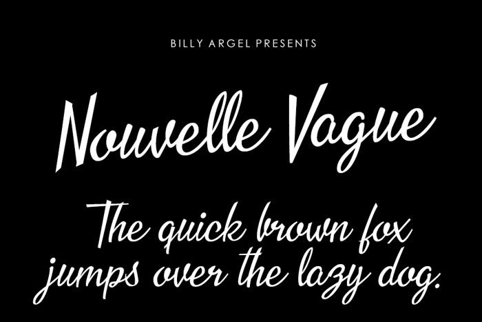Nouvelle Vague Font poster