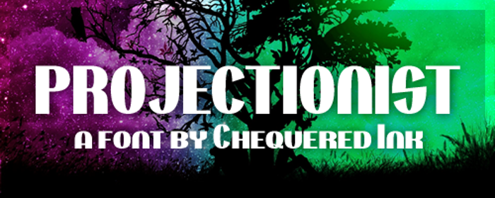 Projectionist Font poster