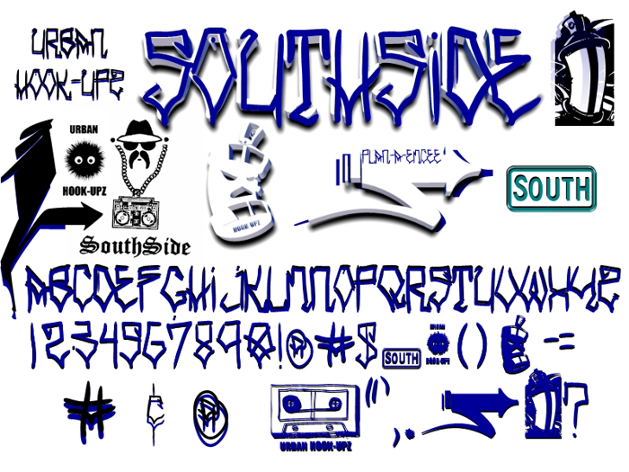 SOUTHSIDE Font poster