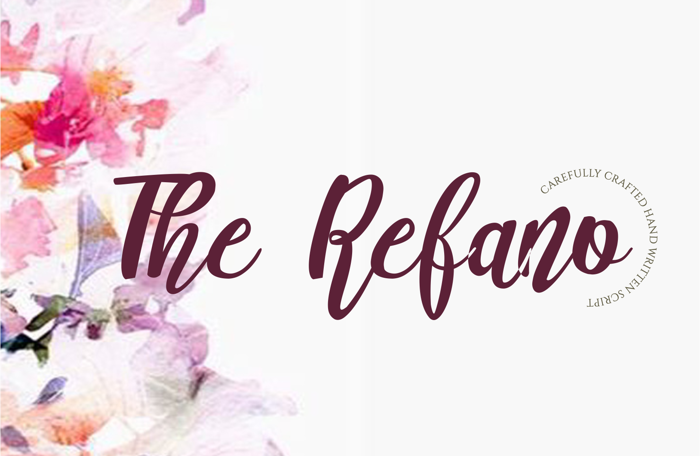 The Refano Font poster