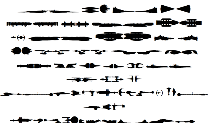Famous Spaceships Font poster