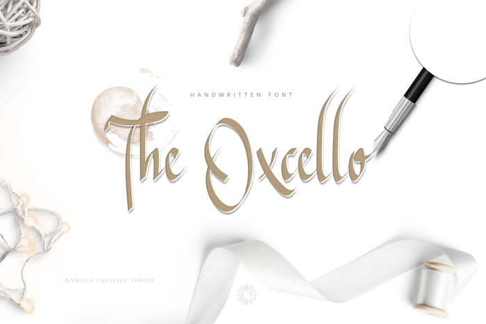 The Oxcello Font poster