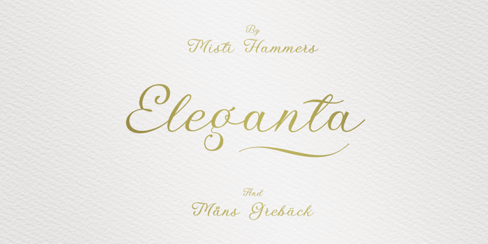 Eleganta Font poster