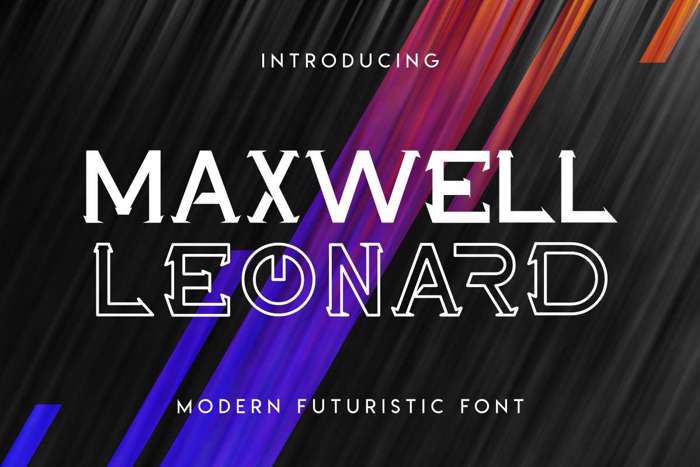 Maxwell Leonard Font poster