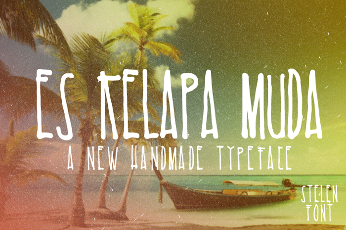 Es Kelapa Muda Font poster