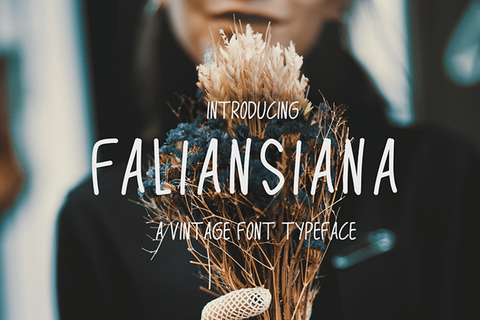 Faliansiana Font poster