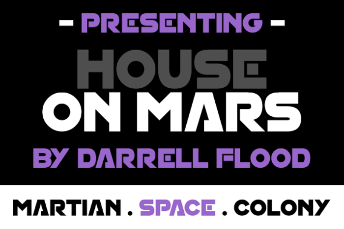 House On Mars Font poster