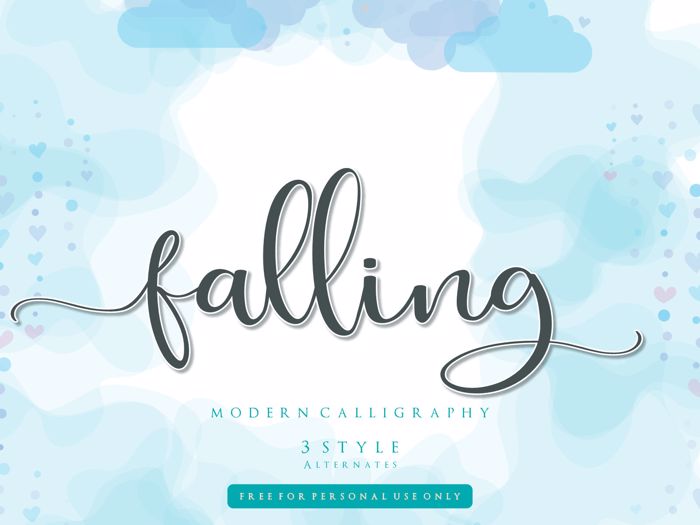 falling for Font poster