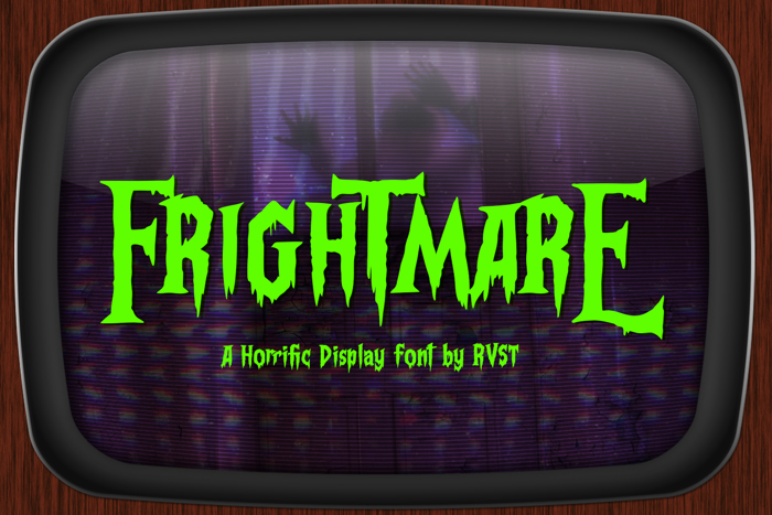 Frightmare Font poster