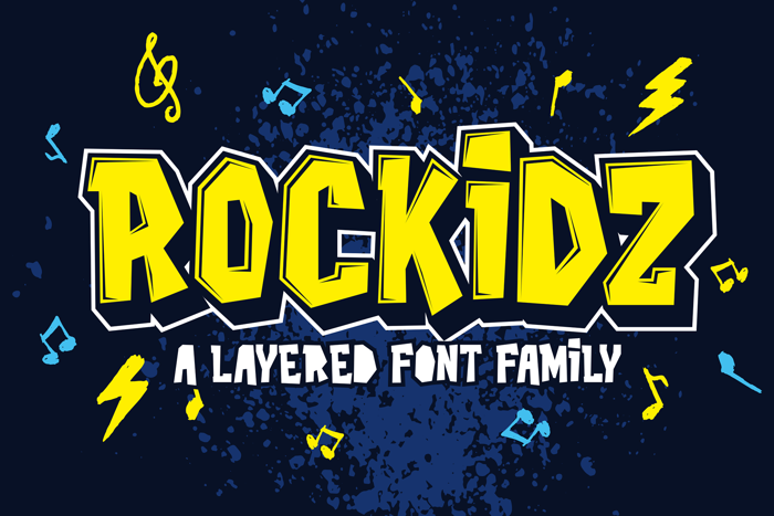 Rockidz Font poster
