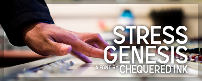 Stress Genesis Font poster