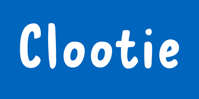 Clootie Font poster