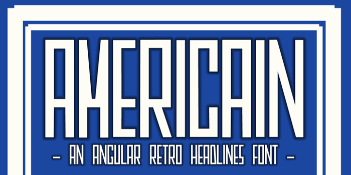 DK Americain Font poster