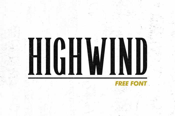 Highwind Font poster