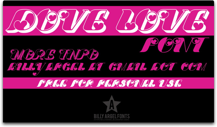 Dove Love Font poster
