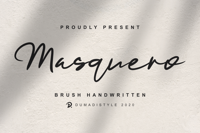 Masquero Font poster