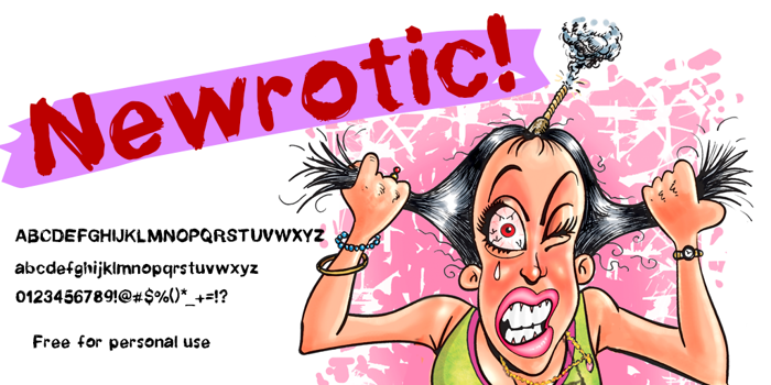 Newrotic Font poster
