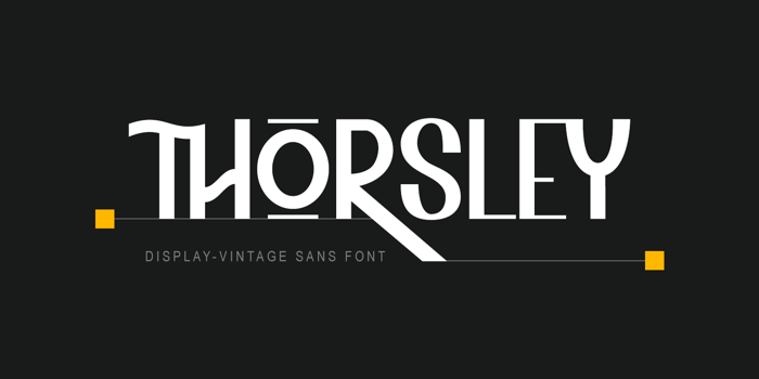 Thorsley Font poster