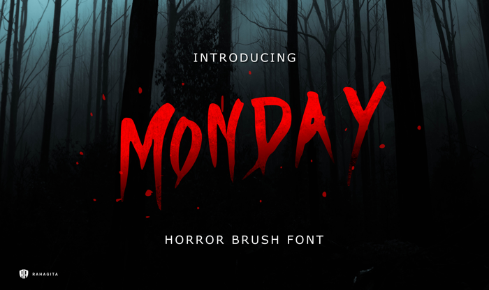 Monday Font poster