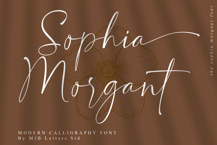 Sophia Morgant Font poster