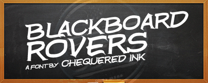 Blackboard Rovers Font poster
