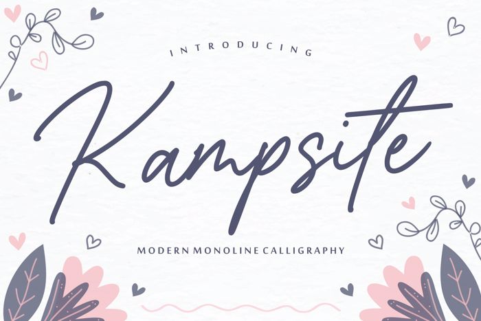 Kampsite Font poster