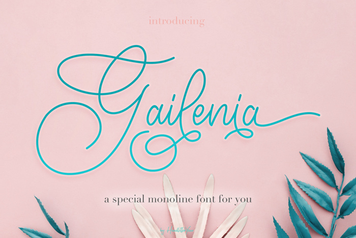 Gailenia Font poster