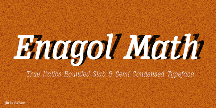 Enagol Math Font poster