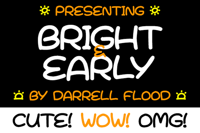 Bright & Early Font poster