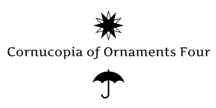 Cornucopia of Ornaments Fpur Font poster