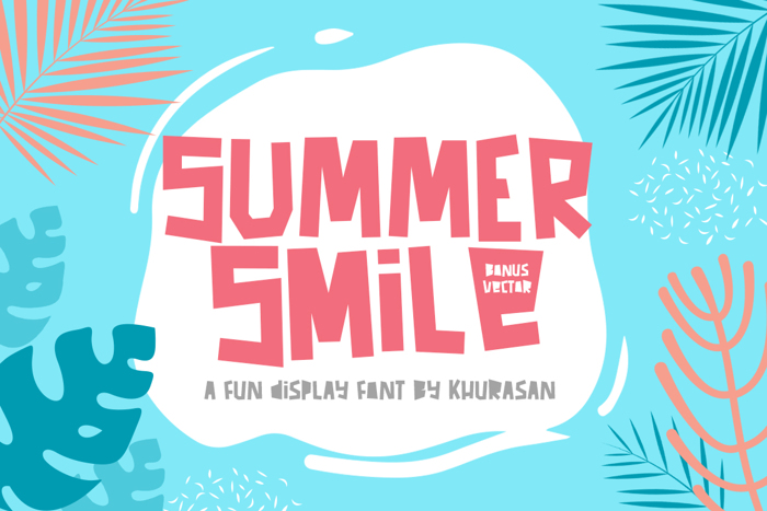 Summer Smile Font poster