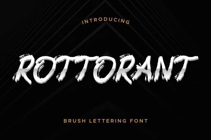 Rottorant Font poster