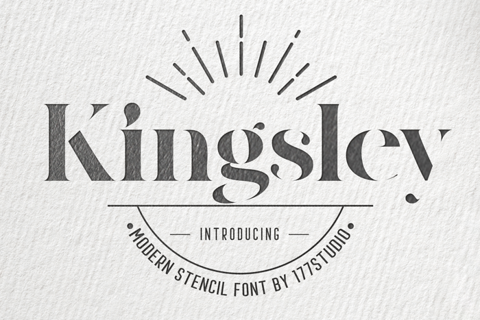 Kingsley Font poster