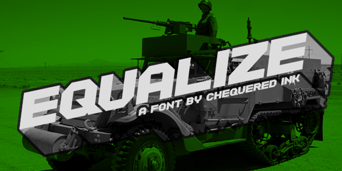 Equalize Font poster