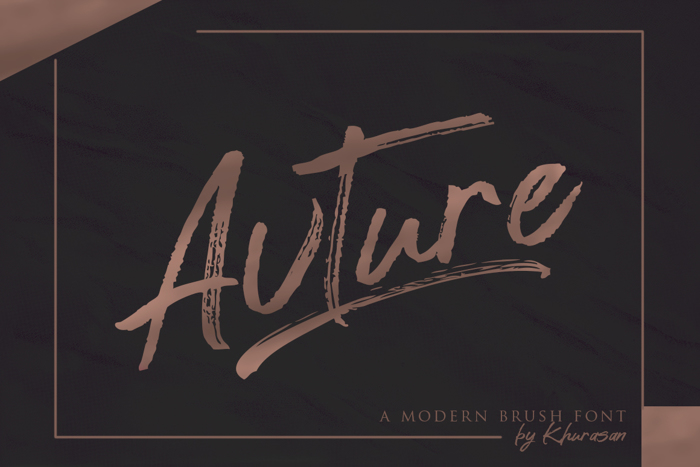 Avture Font poster