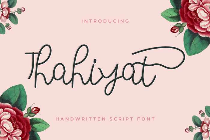 Thahiyat Font poster