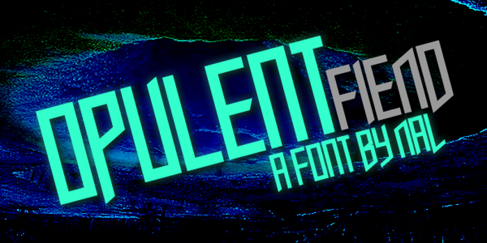 Opulent Fiend Font poster