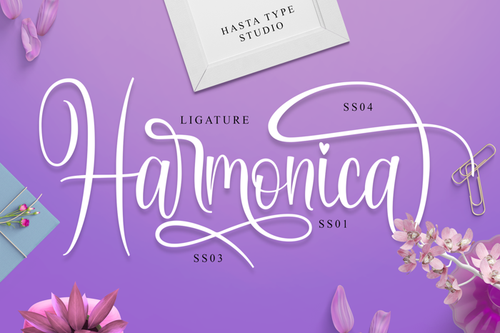 Harmonica Font poster