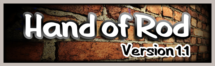 Hand of Rod Font poster