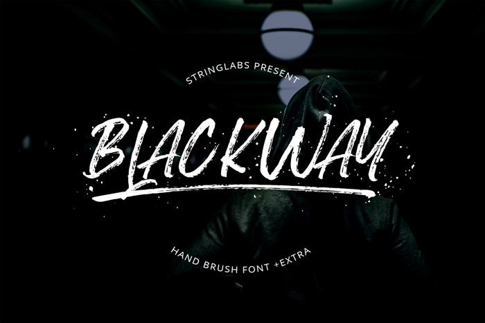 Blackway Brush Font poster