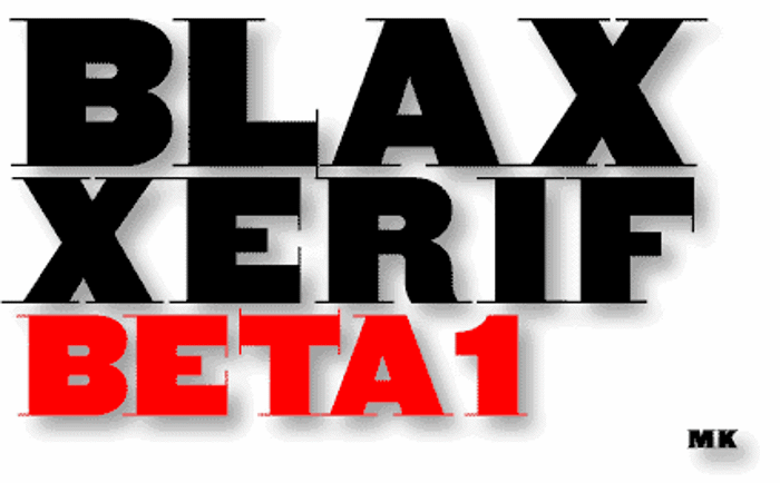 BLAXX Font poster