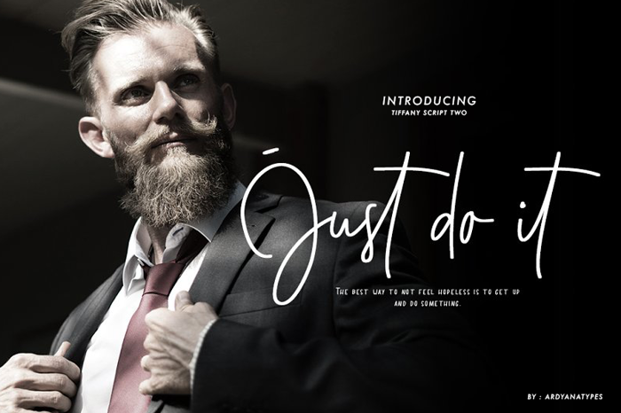 Just Do It Font poster