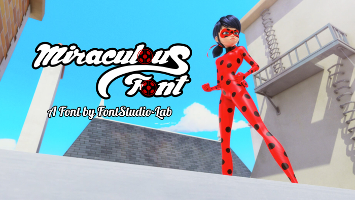 Miraculous Font poster
