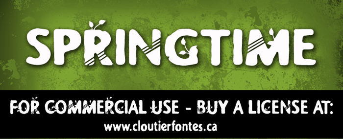 CF Springtime Font poster